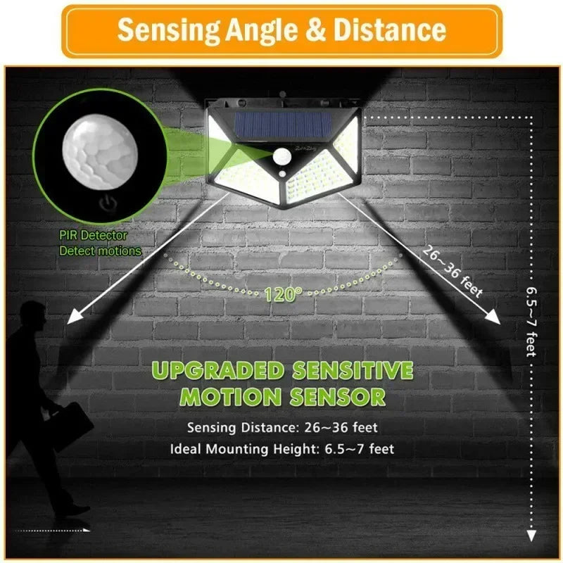 100 LED Outdoor Solar Lamp