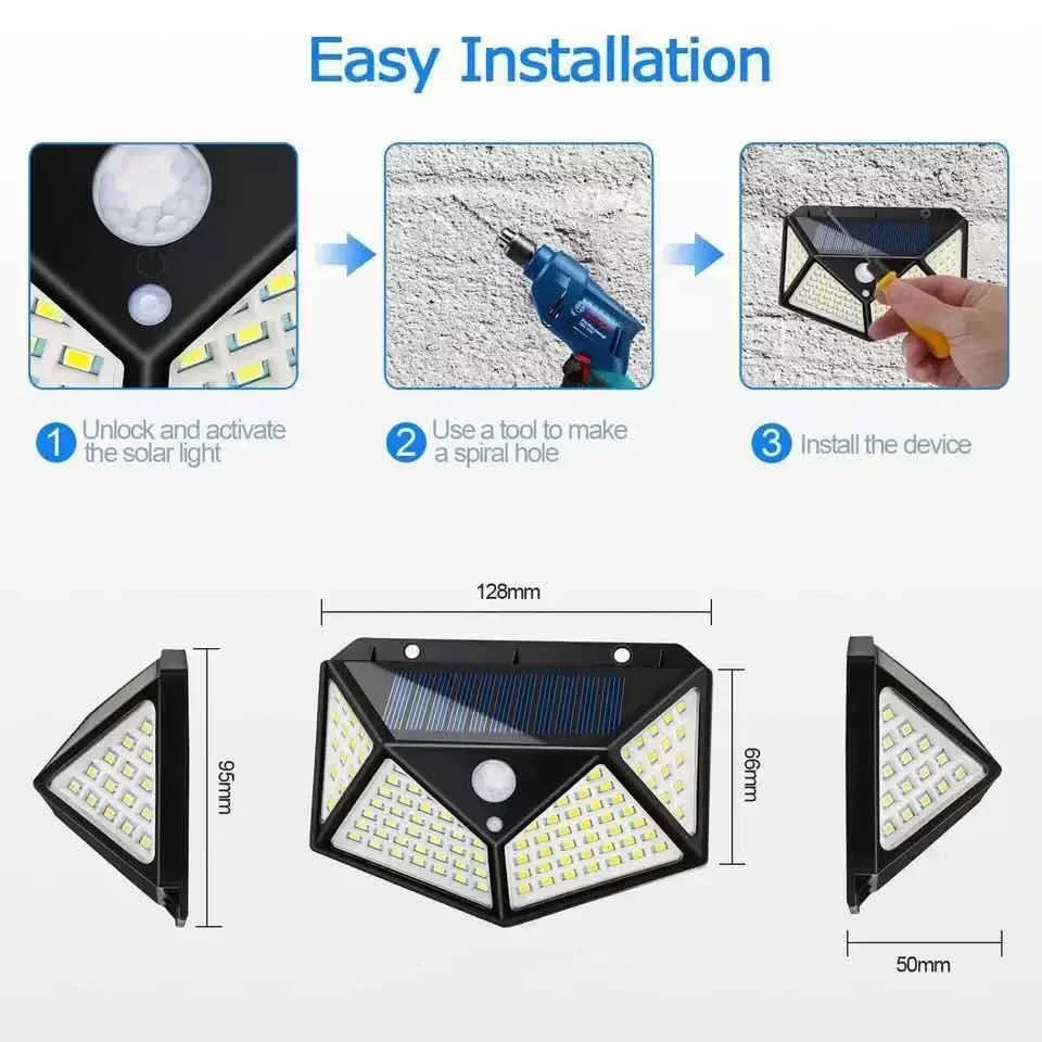 100 LED Outdoor Solar Lamp
