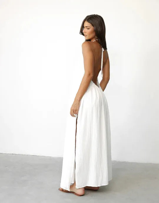 Noona - Lange witte jurk