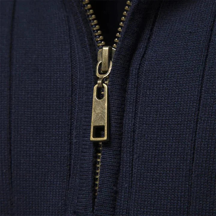 Sweatshirt met kwartrits