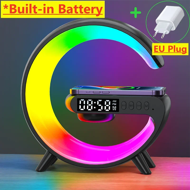 Multifunction Wireless Charger Pad RGB Speaker Lamp