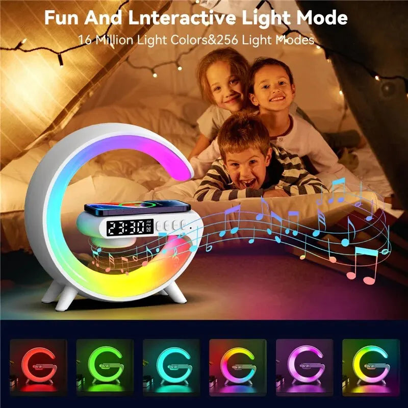 Multifunction Wireless Charger Pad RGB Speaker Lamp
