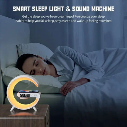 Multifunction Wireless Charger Pad RGB Speaker Lamp