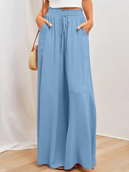 Zomerbroek met wijde pijpen