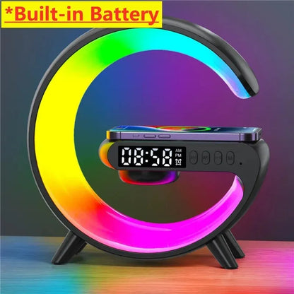 Multifunction Wireless Charger Pad RGB Speaker Lamp
