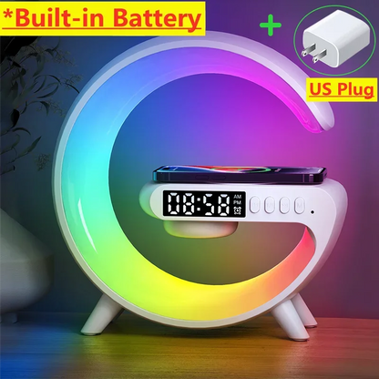 Multifunction Wireless Charger Pad RGB Speaker Lamp