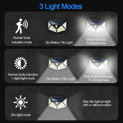 100 LED Outdoor Solar Lamp