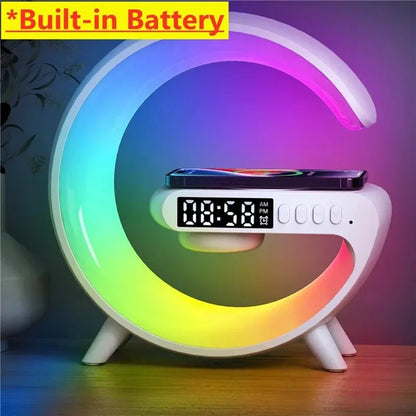 Multifunction Wireless Charger Pad RGB Speaker Lamp