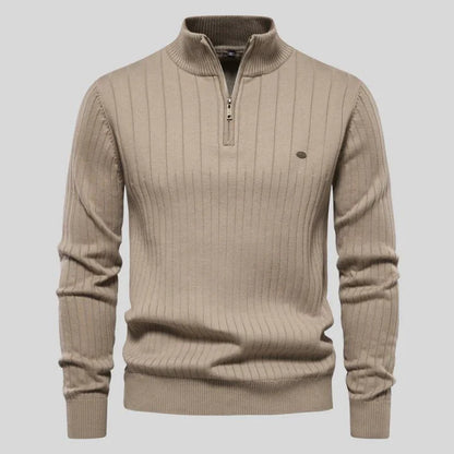 Sweatshirt met kwartrits