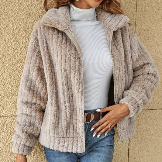 Casual Plush Cardigan