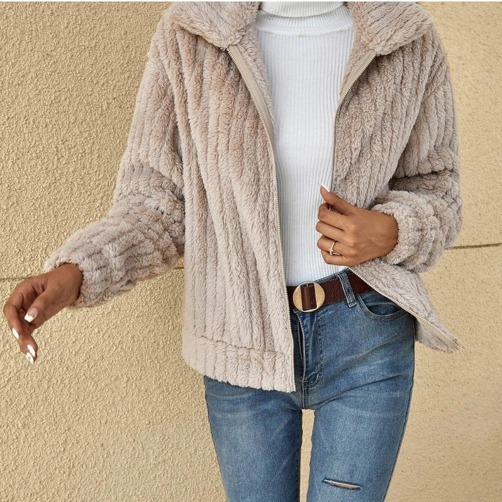 Casual Plush Cardigan