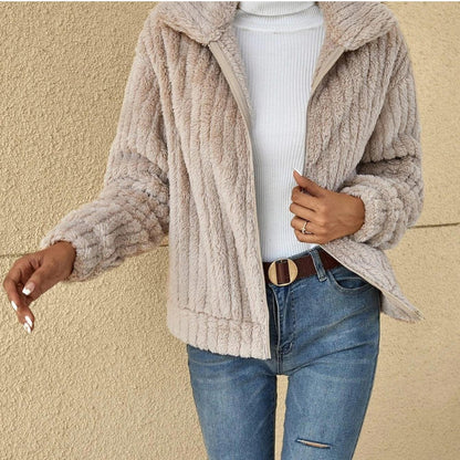 Casual Plush Cardigan